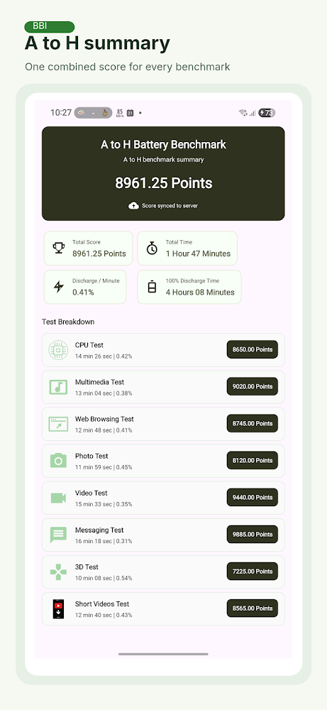Battery Benchmark screenshot 3