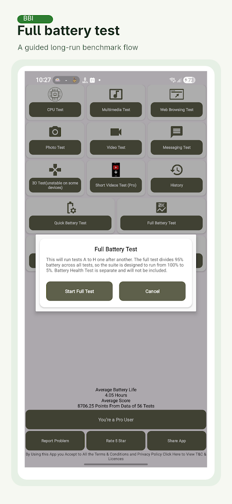 Battery Benchmark screenshot 6