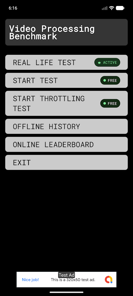 Video Processing Benchmark screenshot 3
