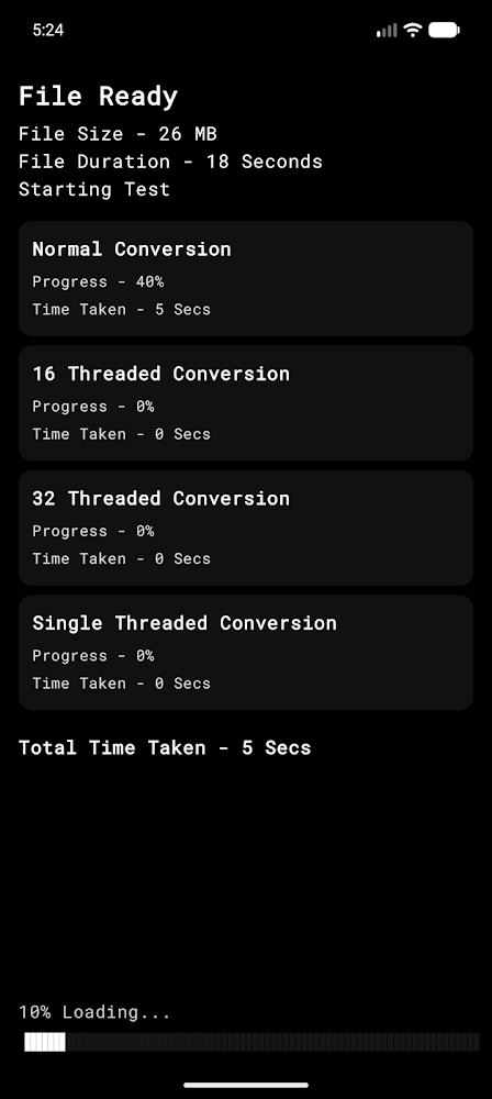 Video Processing Benchmark screenshot 5